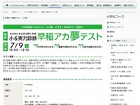 小6対象「夢テスト」---実力や適性を知る 画像