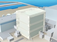 福島第一原発　建物丸ごとカバーする準備工事開始 画像
