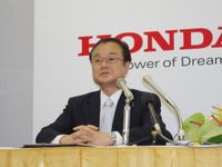 ホンダ伊東社長「燃料電池車は強力な発電装置になる」 画像