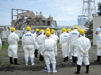 IAEA、福島第一原発を視察 画像
