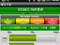「電気予報」アプリとモバイル/スマホサイト　Yahoo! JAPANが公開 画像