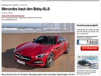 メルセデスベンツ 新型スポーツ、ガルウィングなしで10万ユーロから? 画像