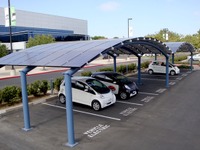 三菱電機、米三菱自動車に太陽電池モジュールを納入 画像