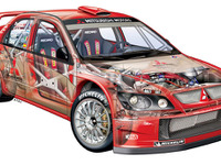 【写真蔵】モンテカルロラリーを戦う三菱 画像