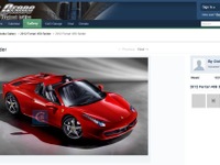 フェラーリ458スパイダー、公式画像が流出か 画像