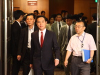 民主党代表選　前原候補「外国人献金問題、国会でもお答えする」 画像