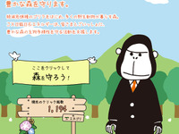 JX日鉱日石、森林保全活動を支援…クリック募金でゴリラの森を守れ 画像