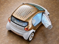 【フランクフルトモーターショー11】透明な太陽電池を搭載したEV…スマート×BASF 画像