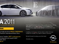 【フランクフルトモーターショー11】オペル、EVコンセプトカー出品へ 画像