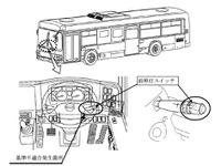 いすゞの路線バス、前照灯が点かない 画像