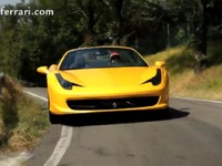 アロンソ、フェラーリ 458スパイダー に乗る［動画］ 画像