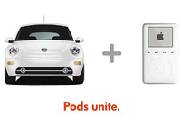 『ニュービートル』と『iPod』のキャンペーン「Pods Unite」実施 画像