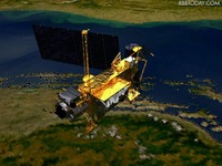 衛星、太平洋上で再突入 画像