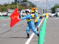 ［NEXCO東日本 事故訓練］規制方法に流儀やノウハウ 画像