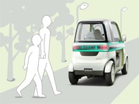 【東京モーターショー11】ダイハツ、2人乗りEVコミューターを出展 画像