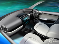 【東京モーターショー11】三菱 ミラージュ…明るく開放的な空間 画像