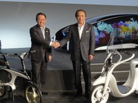 ヤマハ柳社長、電動バイクで「トヨタのつながる仲間に」 画像