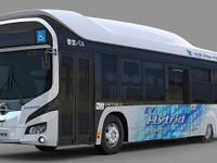 【東京モーターショー11】日野、非接触給電ハイブリッドバスを実証運行 画像