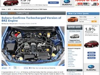 スバル BRZ にターボ計画 画像