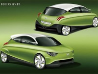 【東京モーターショー11】スズキ レジーナ…街で見ても楽しいエコカー 画像