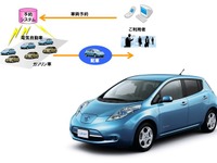 業務車両を使ったEV優先シェアリング　日産が実証実験 画像