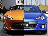 ［写真蔵］トヨタ 86 とスバル BRZ、並べて見比べる 画像