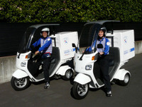 佐川急便、三輪バイクを導入---住宅街での集荷・配達の機動力向上へ 画像