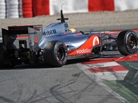 ベッテルの脅威は、マクラーレンのレースペース 画像