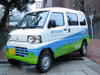 NTTデータ、業務車両にEV導入 画像
