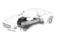 【ジュネーブモーターショー12】メルセデスベンツ SLS AMG E-CELL、0-100km/hは4秒 画像