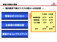 【三菱再建計画】達成のために追加施策 画像
