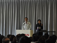 日産ゴーン社長「いわき工場の復旧には家族の支えがあった」 画像