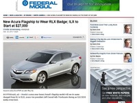 【ニューヨークモーターショー12】ホンダ レジェンド 後継が登場か…アキュラ RLX 画像