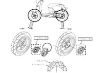 ヤマハ ジョグCE50D など、遅いとブレーキが効きすぎる 画像