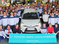 トヨタ ヴィッツハイブリッド、フランス工場で生産開始 画像