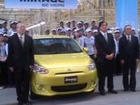 三菱自動車、タイで ミラージュ のラインオフ式を開催 画像