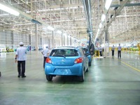 三菱 ミラージュ 生産現場をチェック!?…タイ新工場 画像