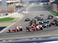 F1バーレーンGPのDRSゾーンはメインストレート1か所 画像