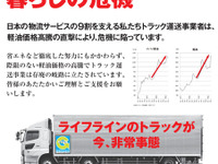 燃料高騰はトラック輸送の危機…全ト協、意見広告を掲載 画像