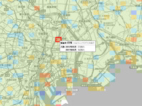 ゼンリン、いつもNAVIラボで、にぎわい変遷マップを公開 画像