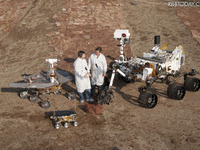 火星着陸8月6日…探査機キュリオシティ 画像