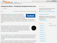 Facebook、顔認識のイスラエル「Face.com」買収 画像