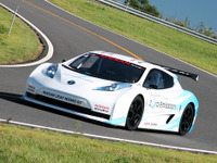 【グッドウッド12】日産のEVレーサー、リーフRC…ヒルクライムに挑戦 画像