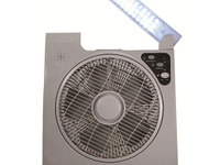 充電式扇風機、LEDライト付き 4980円 画像
