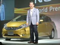 【日産 ノート 新型発表】志賀COO「グローバルで年35万台を販売」 画像