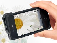 iPhone 4S・4で5倍接写が可能なレンズ付きケース 画像