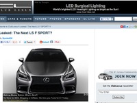 【レクサス LS 発表直前】標準車の表情も見えた! 画像