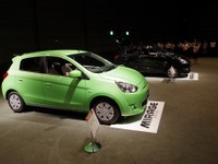 【三菱 新型ミラージュ 発表】益子社長「タイの専用工場は年20万台体制に」 画像