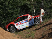 【パイクスピーク12】三菱 i-MiEV Evolution、練習走行でフロント損傷 画像