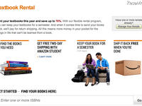 アマゾン、教科書レンタルサービス 画像